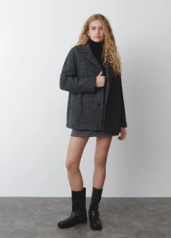 Abrigo Cruzado Jaspeado