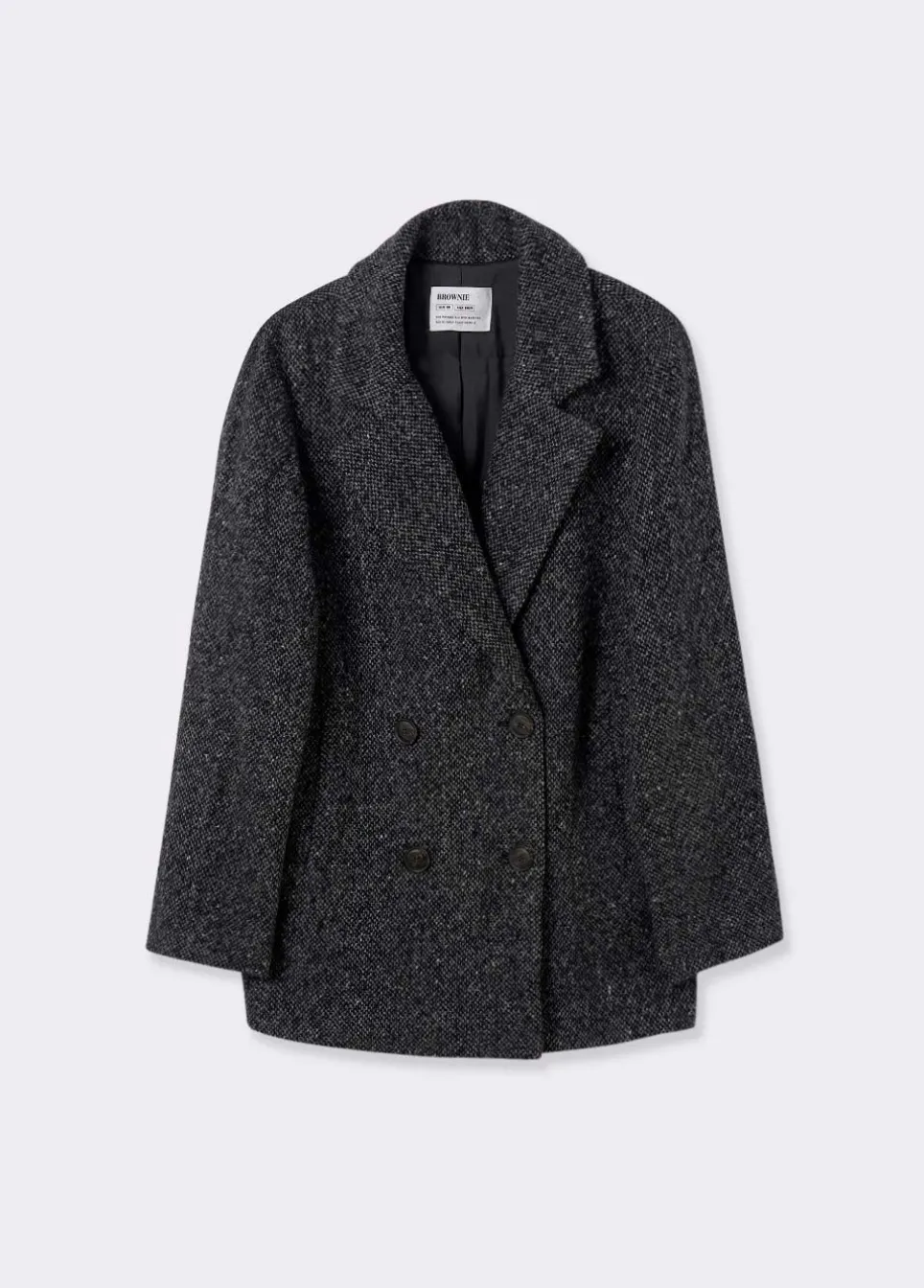 Abrigo Cruzado Jaspeado