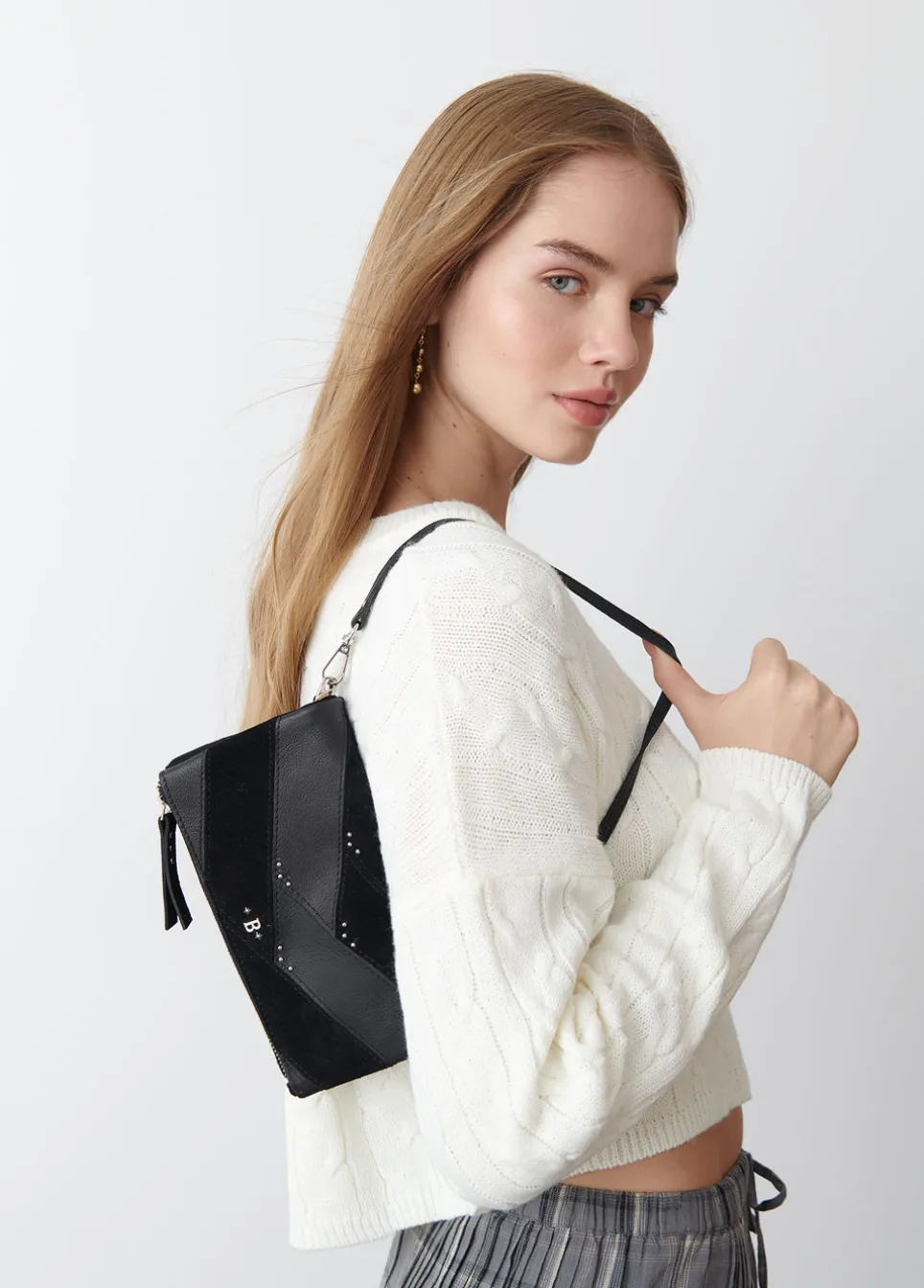 Bolso Solapa Patchwork Piel