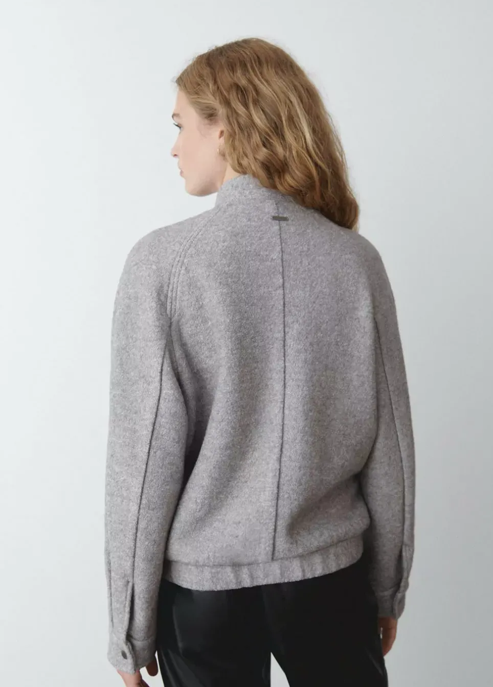 Bomber Bolsillos Delanteros Con Lana
