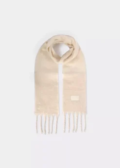 Bufanda Gruesa Estrecha Lisa Flecos