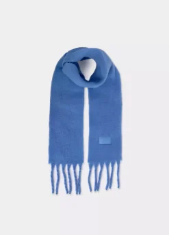 Bufanda Gruesa Estrecha Lisa Flecos