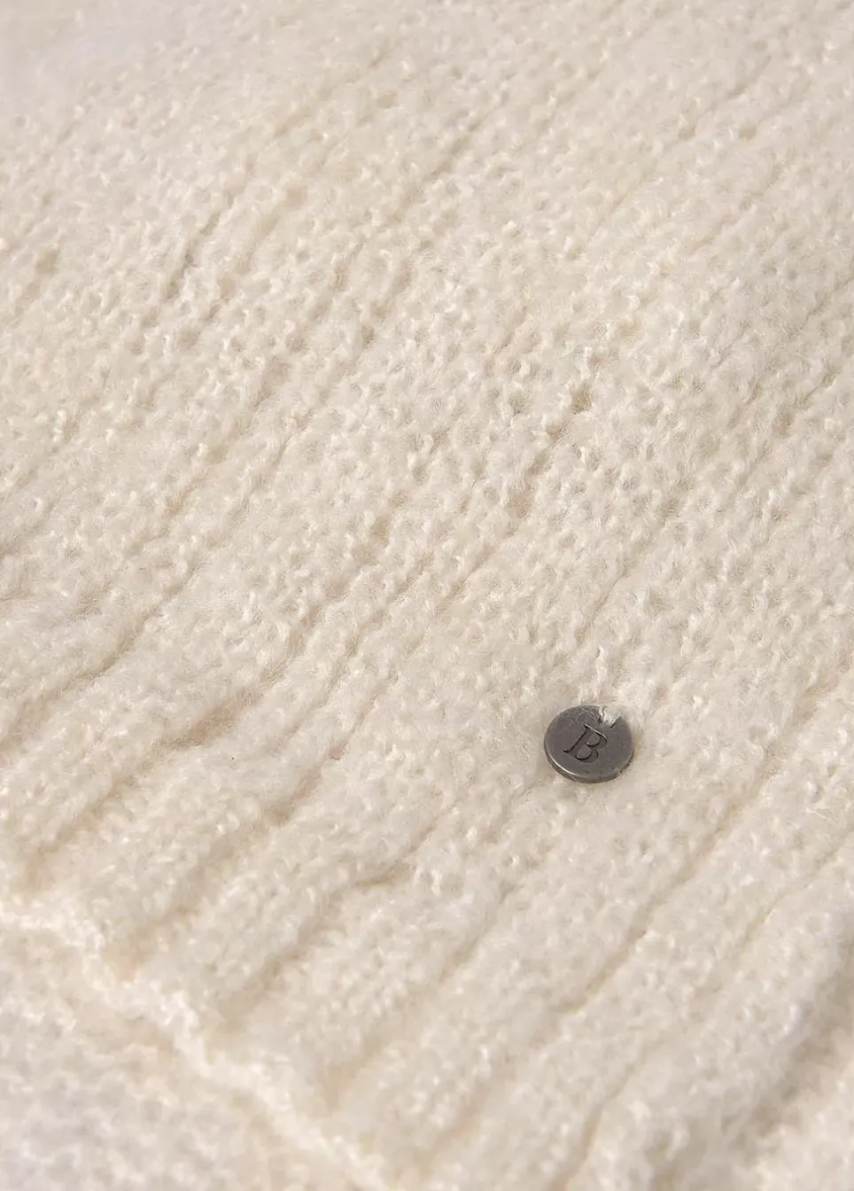 Bufanda Punto Calado Cruda