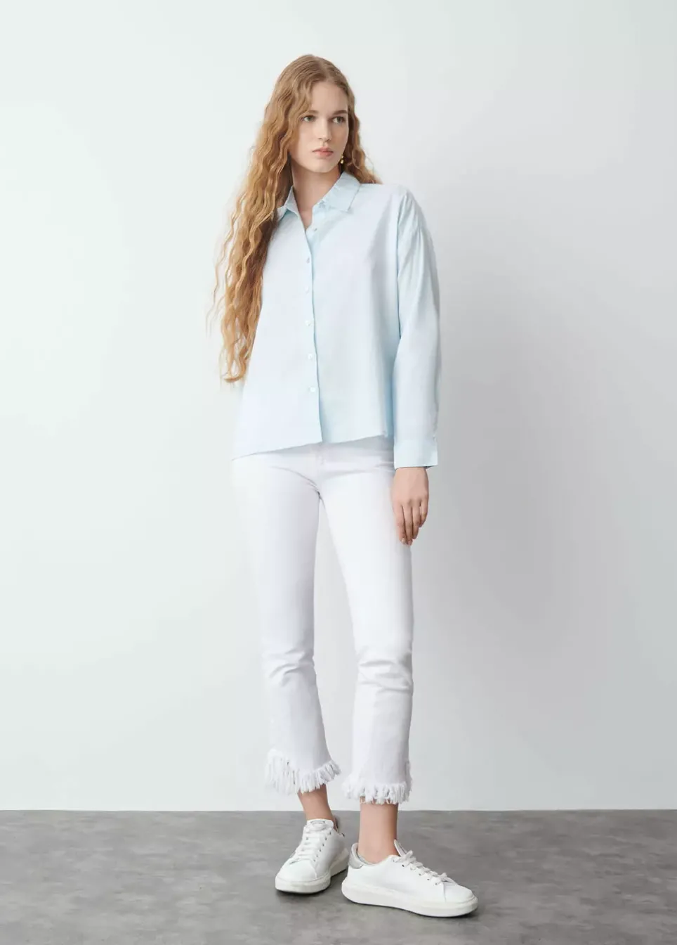 Camisa Basica Celeste