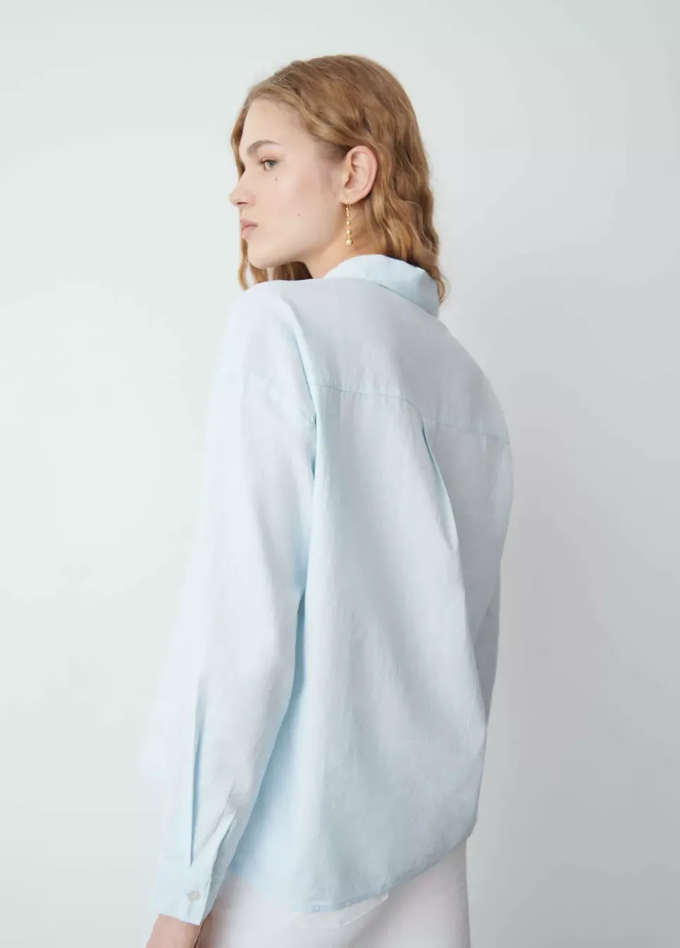 Camisa Basica Celeste