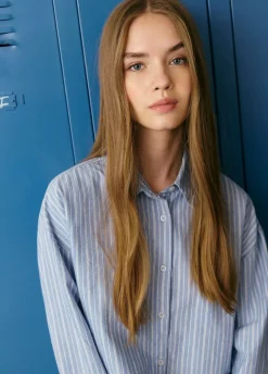 Camisa Cropped Rayas