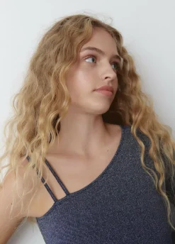 Camiseta Asimetrica Con Tirantes