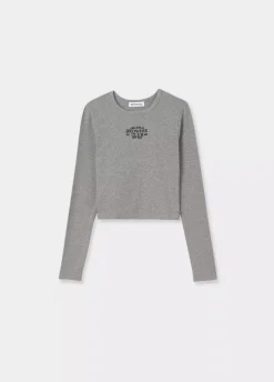 Camiseta Baby Tee Manga Larga