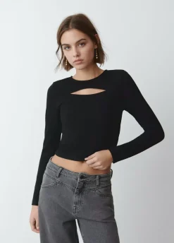 Camiseta Cut Out Canale Manga Larga