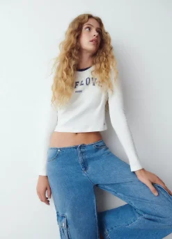 Camiseta Manga Larga Contraste