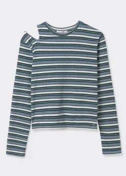 Camiseta Rayas Cut Out