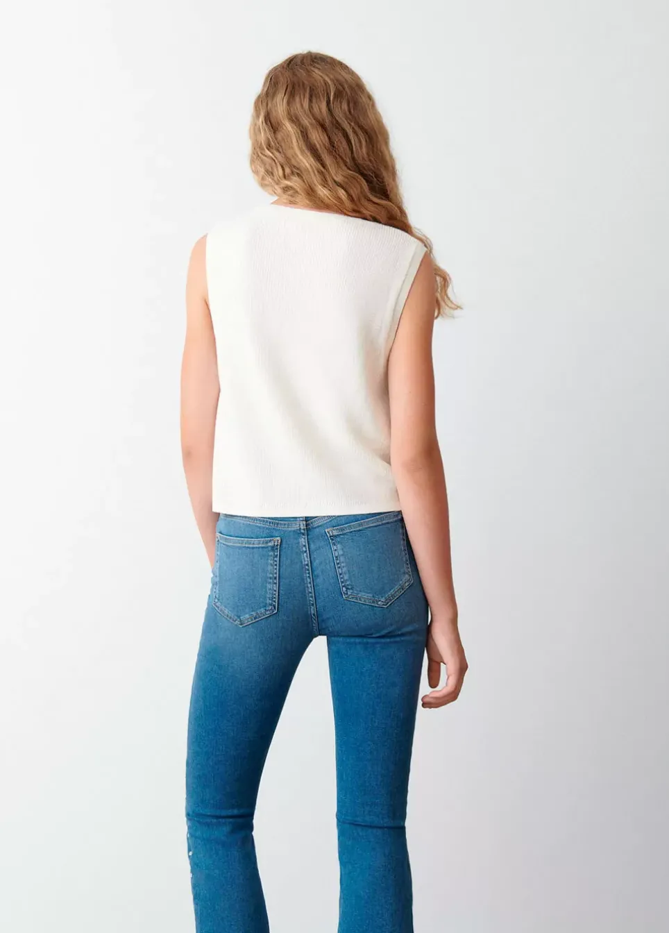 Chaleco Cuello Redondo Punto