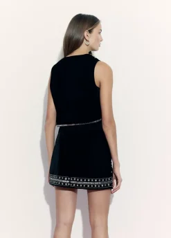 Chaleco Terciopelo Pedreria