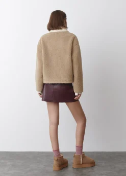 Chaqueta Borreguito Cuello Contraste