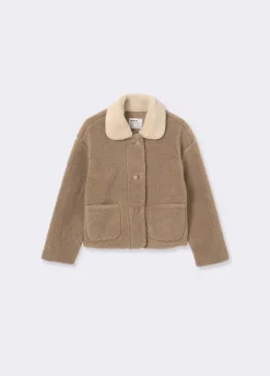 Chaqueta Borreguito Cuello Contraste