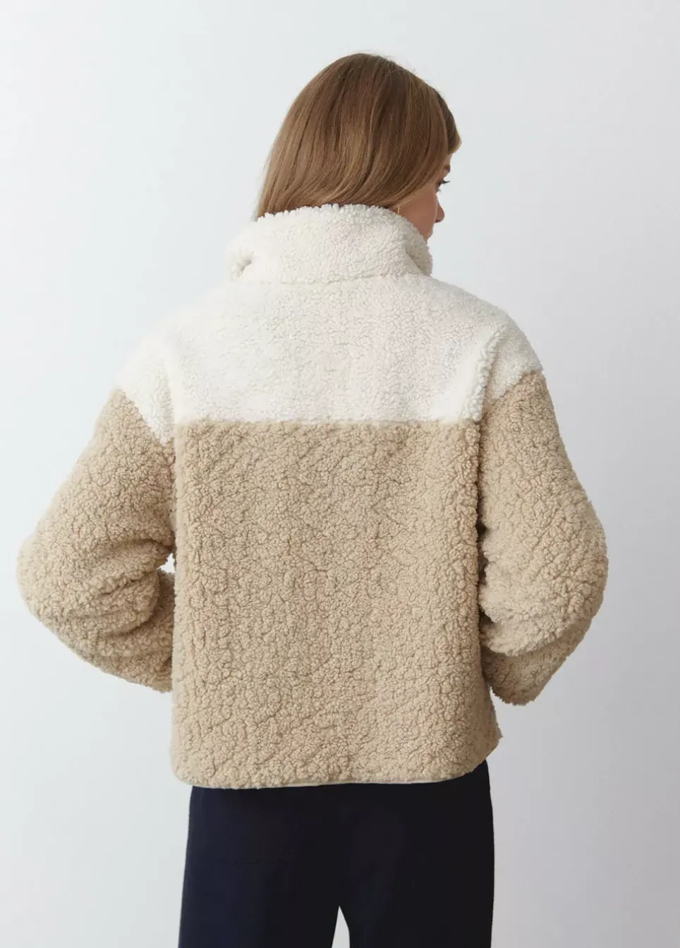 Chaqueta Polar Cremallera Contraste