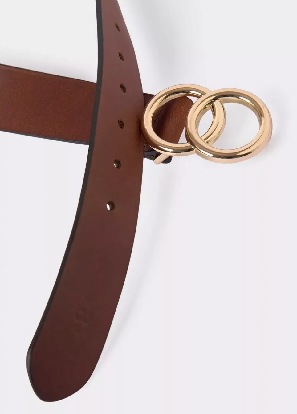 Cinturon Piel Hebilla Doble Piel