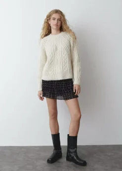 Falda Corta Cuatro Volantes