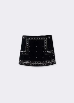 Falda Terciopelo Pedreria