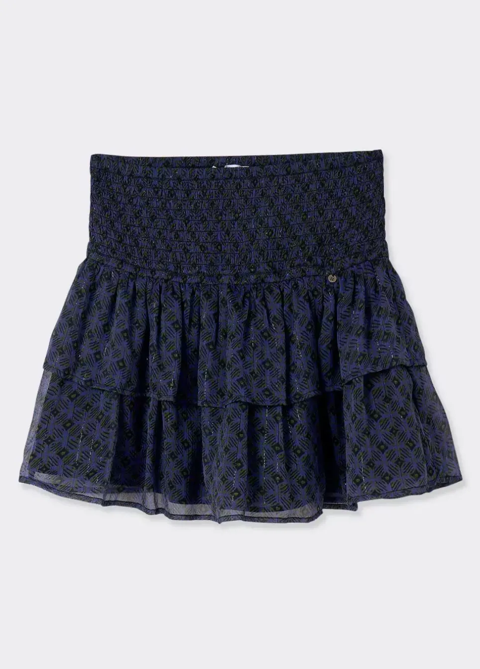 Falda Volantes Cintura Smock