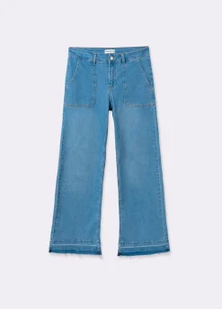 Jeans Culotte Bajo Desdoblado