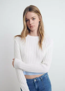 Jersey Cropped Detalle Camisa