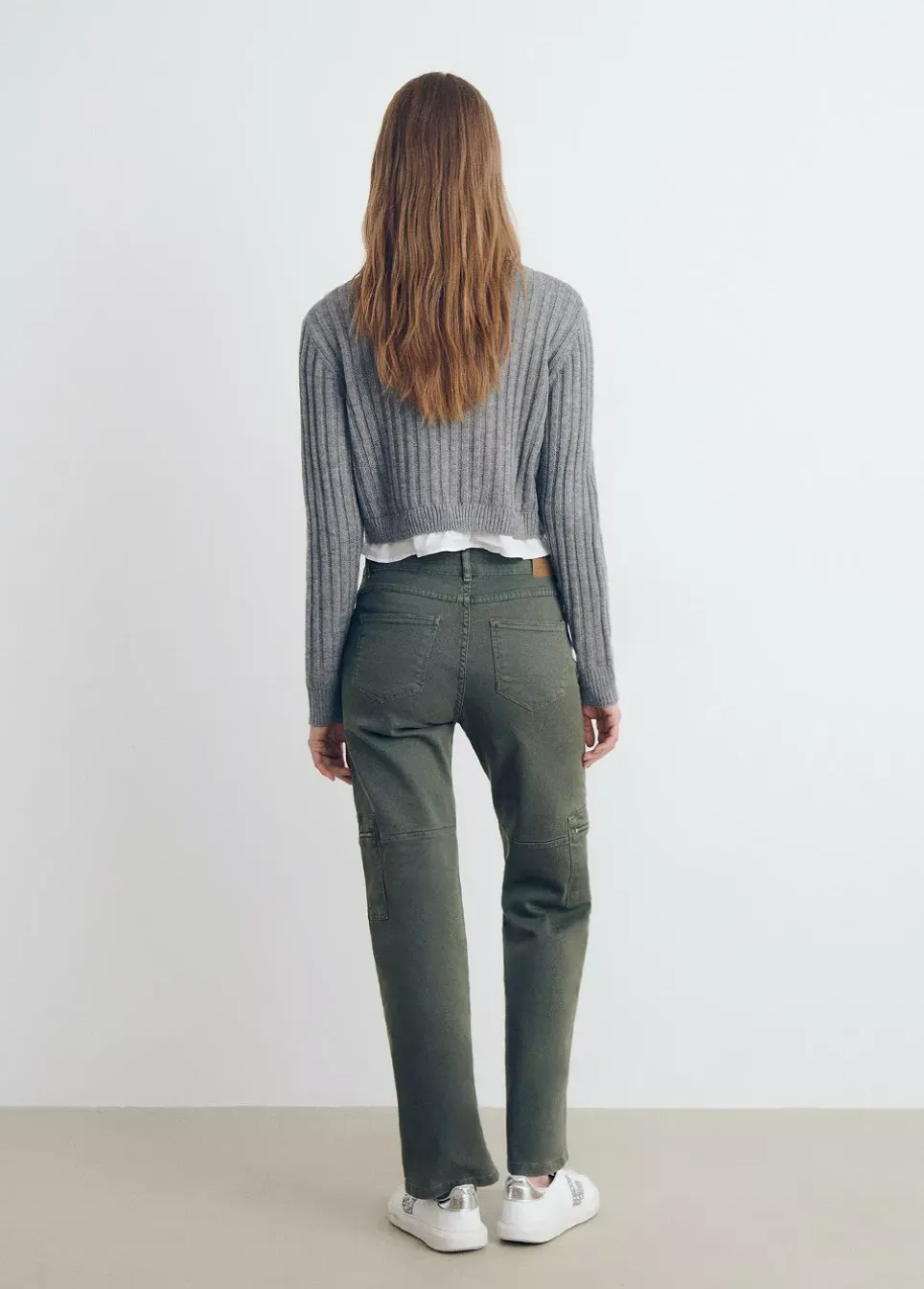 Jersey Cropped Detalle Camisa