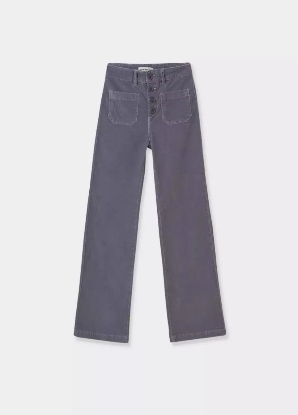 Pantalon Pana Culotte Bolsillo Frontal