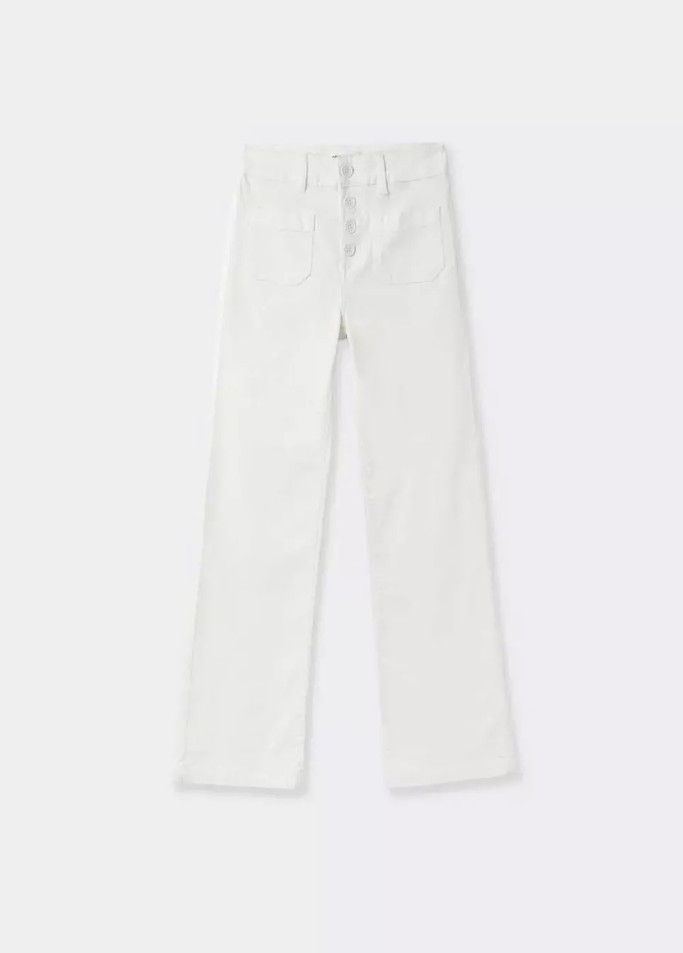 Pantalon Pana Culotte Bolsillo Frontal