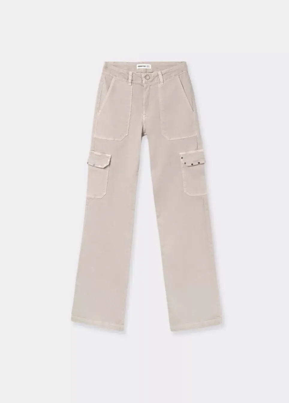 Pantalon Recto Cargo Tachas