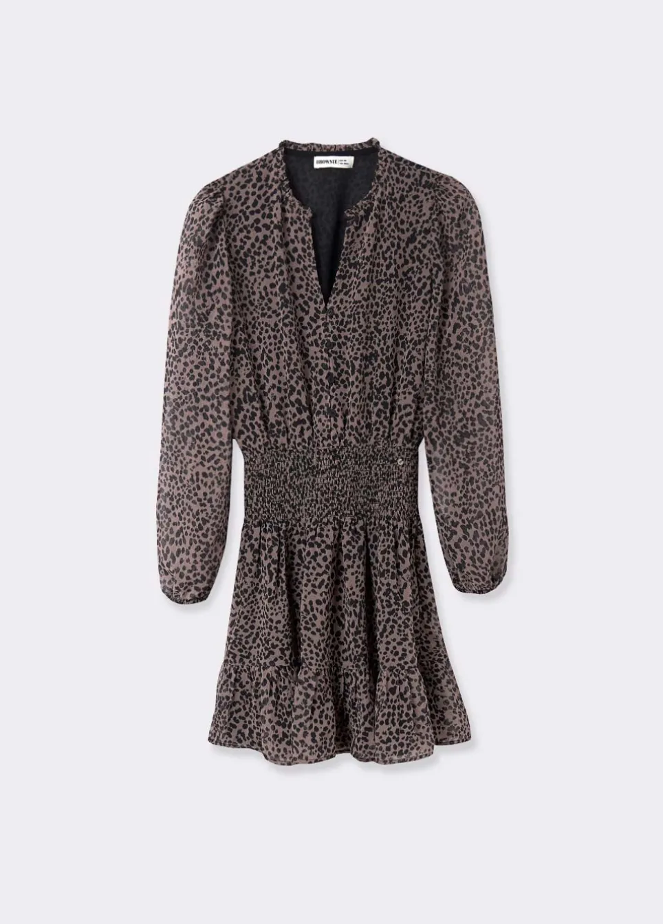 Vestido Corto Mancha Animal