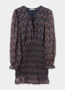 Vestido Engomado Estampado Indio