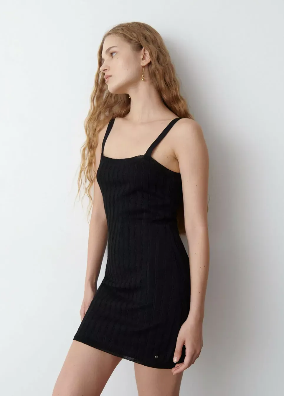 Vestido Punto Cuello Cuadrado